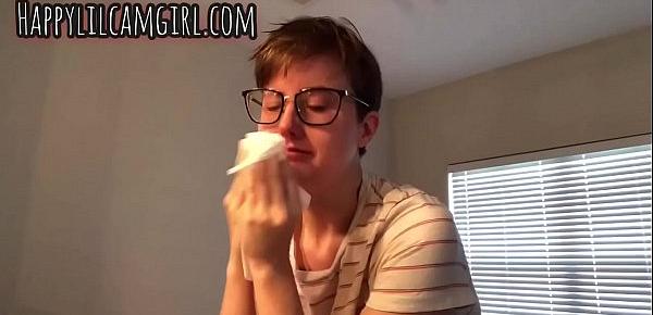  Crying and nose blowing fetish